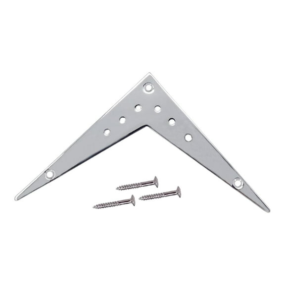 flying Style Guitar Tailpiece Parts Accessories, with Screws ,Replacement, V Style Guitar Bridge Tailpiece for Players, Musical Instrument Argent