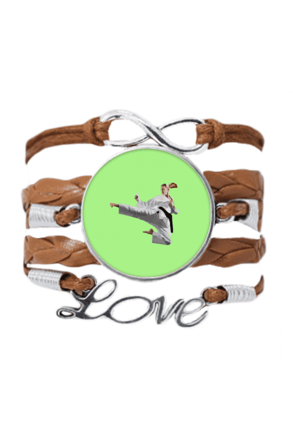 flying kick martial arts practice bracelet chain ornament wristband