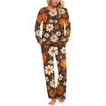 fnnxeal Pajama Sets for Women Ladies' Gradient Printed Casual Top Pants