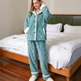 fnnxeal Womens Pajama Sets Long Sleeve Hooded Bathrobe Couples Bathrobe