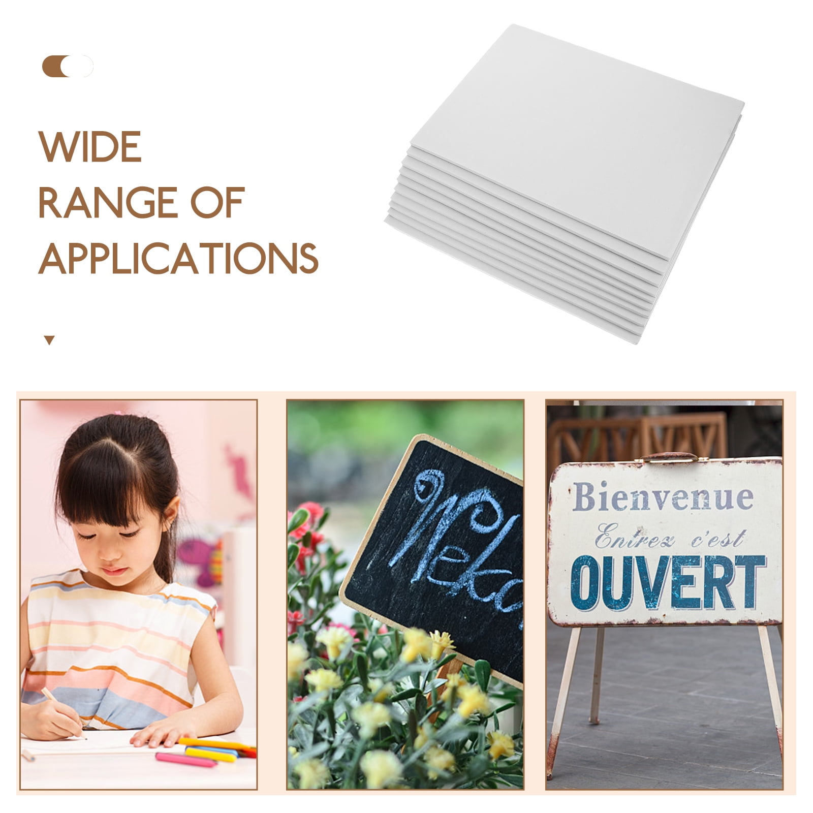 foam board 10Pcs Foam Boards Large Foam Board Blank Foam Boards Foam