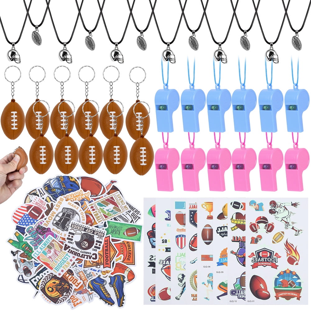 100-Piece Football & Cowboys Birthday Party Favors Kit – Necklaces, Keychains, Bracelets & More