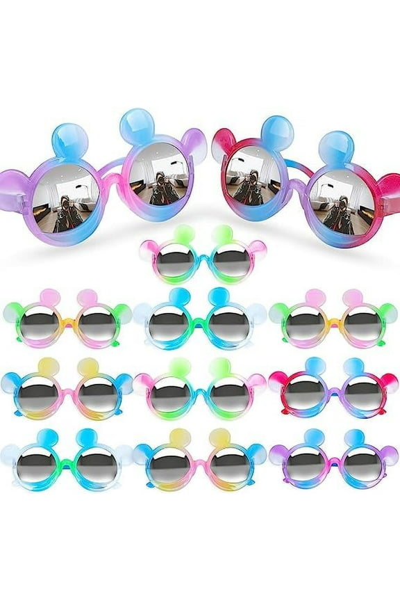 Sunglasses for Kids, 12PCS Toddler Sunglasses Age 2-4 3-5 6-8 Boys,Kids Sunglasses Party Favor(Boy Mouse)