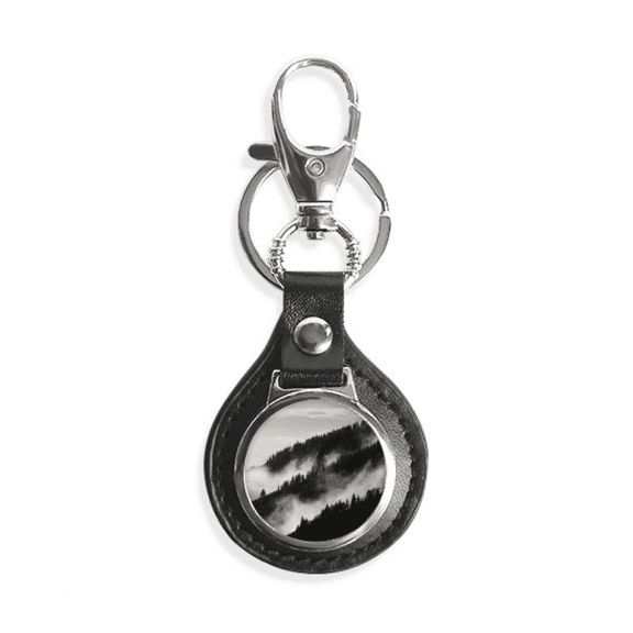 fog mist clouds mountain key link chain keyholder finder hook metal