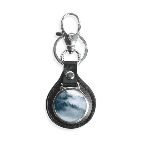 fog mountain cloud key link chain keyholder finder hook metal