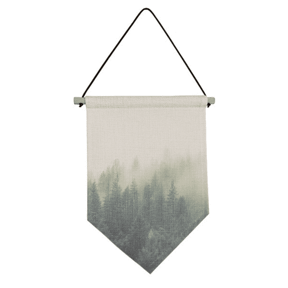 fog ry science nature scenery Canvas Flag Hanging Wall Art Decor Banner