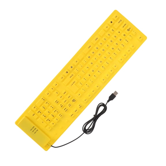 foldable keyboard, foldable silicone keyboard 108-key silicone foldable USB wired waterproof silent typing fully sealed foldable keyboard, roll-up keyboard innovation