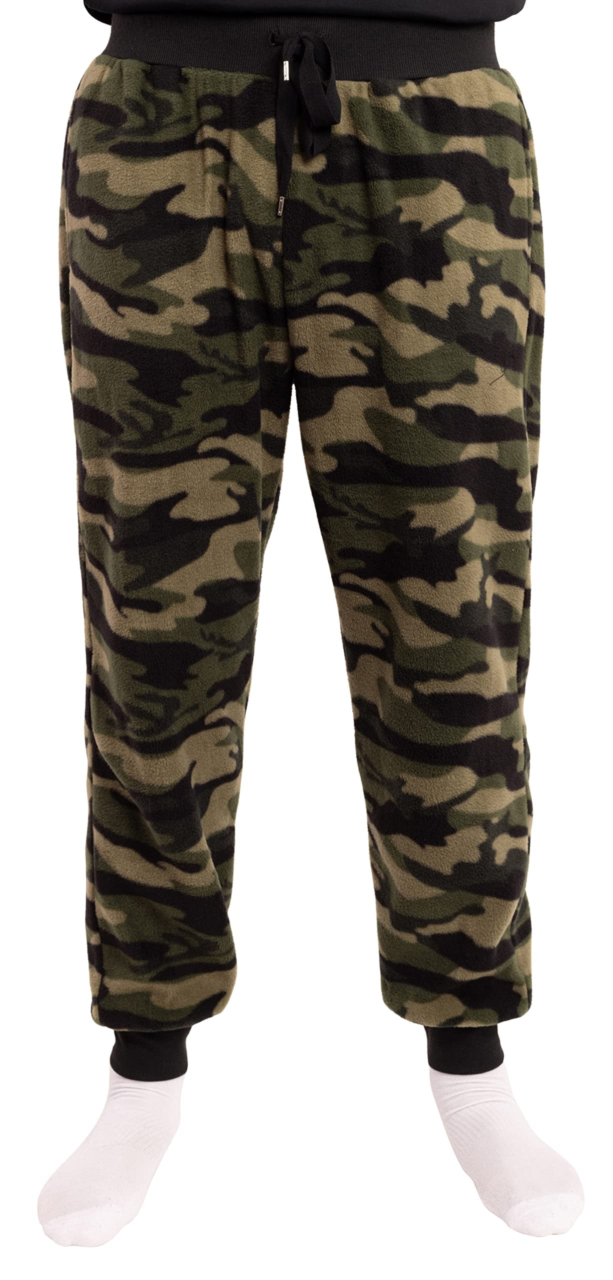 followMe Men s Microfleece Buffalo Plaid Pajama Pants with Pockets Comfortable Joggers Camo Green Jogger Medium Walmart