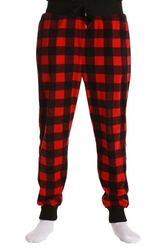 (Men's) with Pockets Microfleece Pajamas, Multicolor