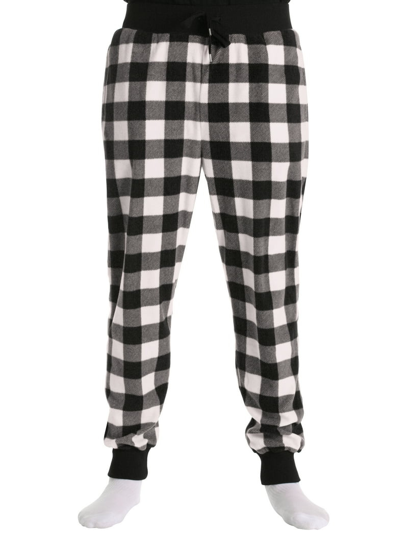followMe Men's Microfleece Plaid PJ Lounge Pants, Large