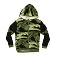 thumbnail image 1 of #followme Boys Sweater Zip Hoodie Jacket 98704-10503-8 (Boys 10-12, Camouflage), 1 of 1