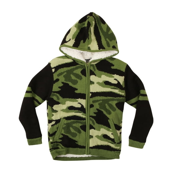 #followme Boys Sweater Zip Hoodie Jacket 98704-10503-8 (Boys 4, Camouflage)