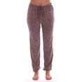 thumbnail image 1 of #followme Buffalo Plaid Flannel Pajama Joggers for Womens (Burgundy, Medium), 1 of 3