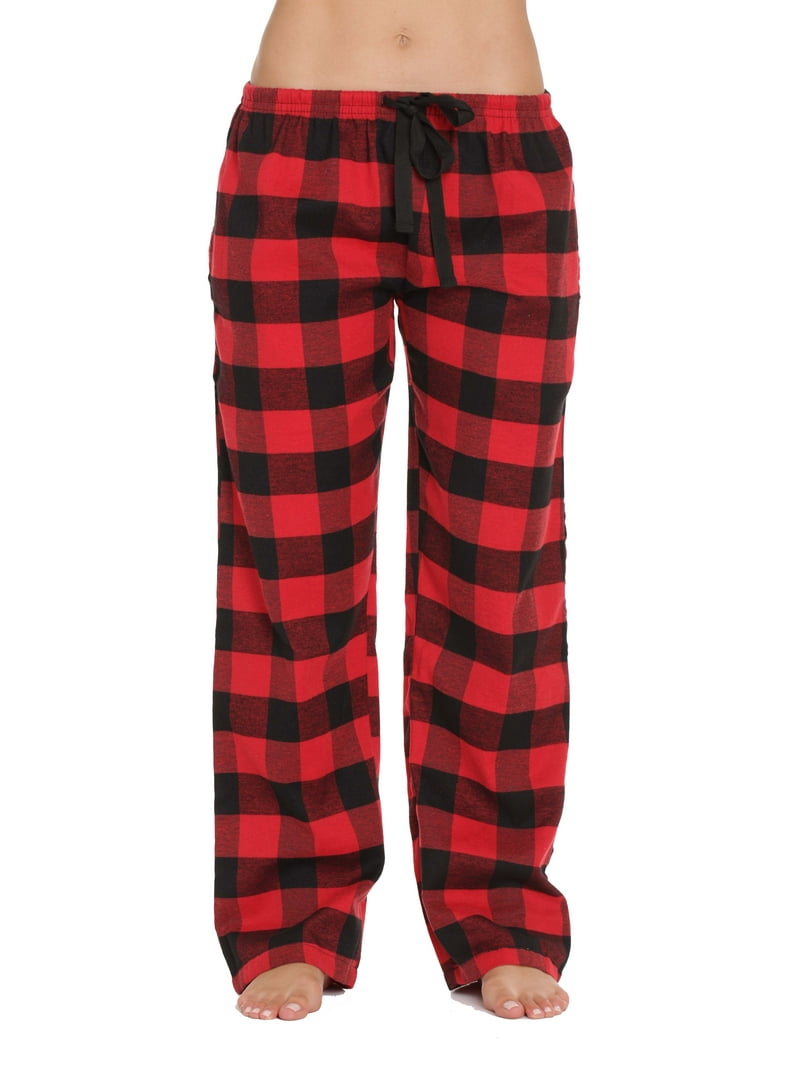 followme Buffalo Plaid Flannel Pajama Pants for Adults, Plus Size