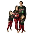 thumbnail image 1 of #followme Family Pajamas Cotton Kids Pajama Set 34543-14-16 (14-16, Red Black - Wonderful Time of Year), 1 of 5