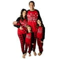 thumbnail image 1 of #followme Family Pajamas Cotton Kids Pajama Set 34545-7 (7, Red Black - Merry Xmas), 1 of 1
