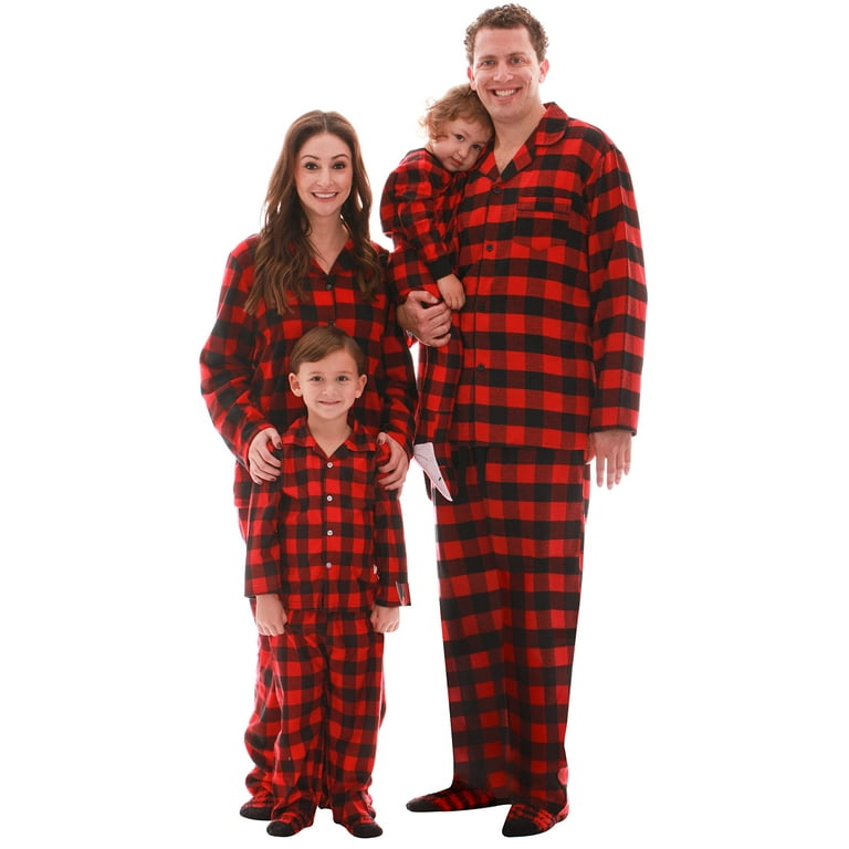 12 month buffalo plaid hot sale pajamas