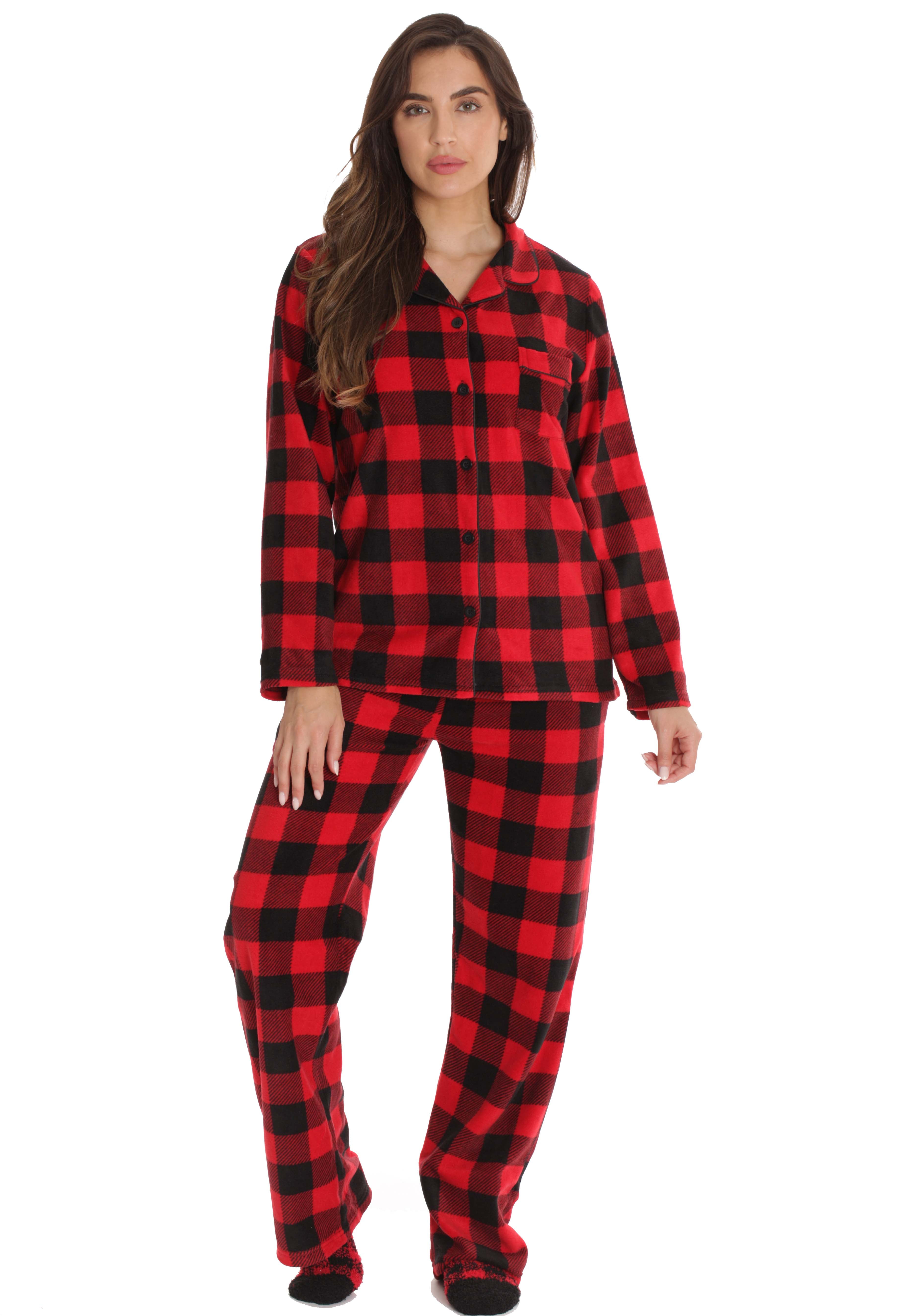 #followme Family Pajamas Flannel Kids Pajama Set 43648-10195-7 (Buffalo  Plaid - Womens, X-Large, Women)