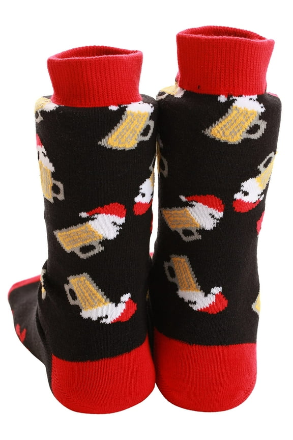 #followme Funny Socks for Men - Men’s Novelty Gift Socks with Sayings (Dear Santa)