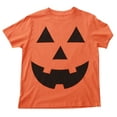 thumbnail image 1 of #followme Halloween T-Shirt for Women Skeleton & Pumpkin (Pumpkin - Orange, Small), 1 of 4