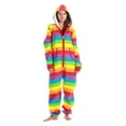 thumbnail image 1 of #followme Jumpsuit Adult Bodysuit Pajamas (Rainbow, X-Small), 1 of 4