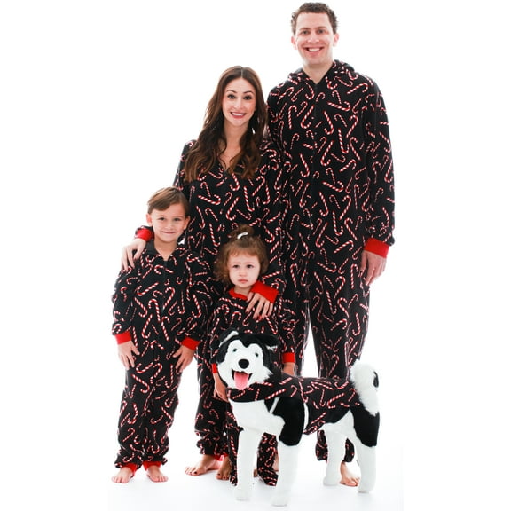 #followme Matching Adult Onesie for Family, Couples, Dog - Candy Cane (Candy Cane - Mens, X-Large)