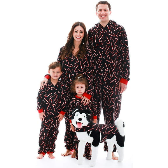#followme Matching Christmas Pajamas for Family, Couples, Dog - Candy Cane (Candy Cane, Medium)