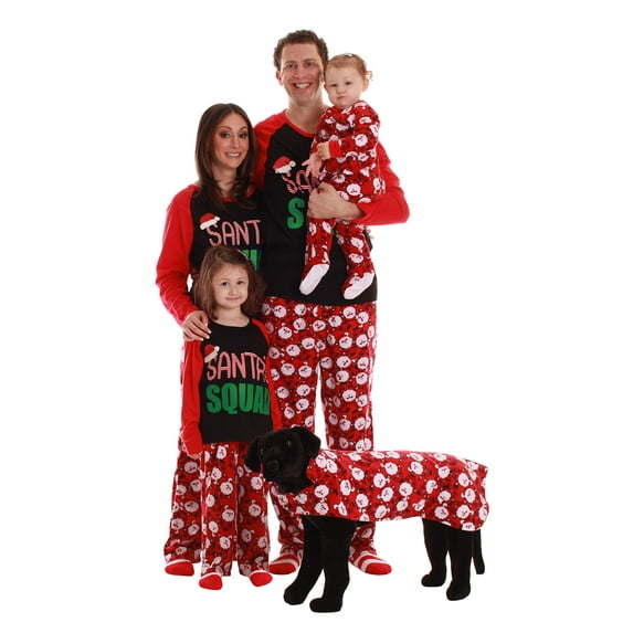 #followme Matching Christmas Pajamas for Family or Couples (Santa Squad, 2T, Baby)