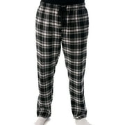 #followme Men's Flannel Pajamas - Plaid Pajama Pants for Men - Lounge & Sleep PJ Bottoms (Black / Red - Buffalo Plaid, XX-Large)