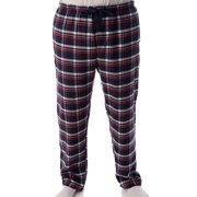 #followme Mens Flannel Pajamas - Plaid Pajama Pants for Men - Lounge & Sleep PJ Bottoms Navy Plaid, Large