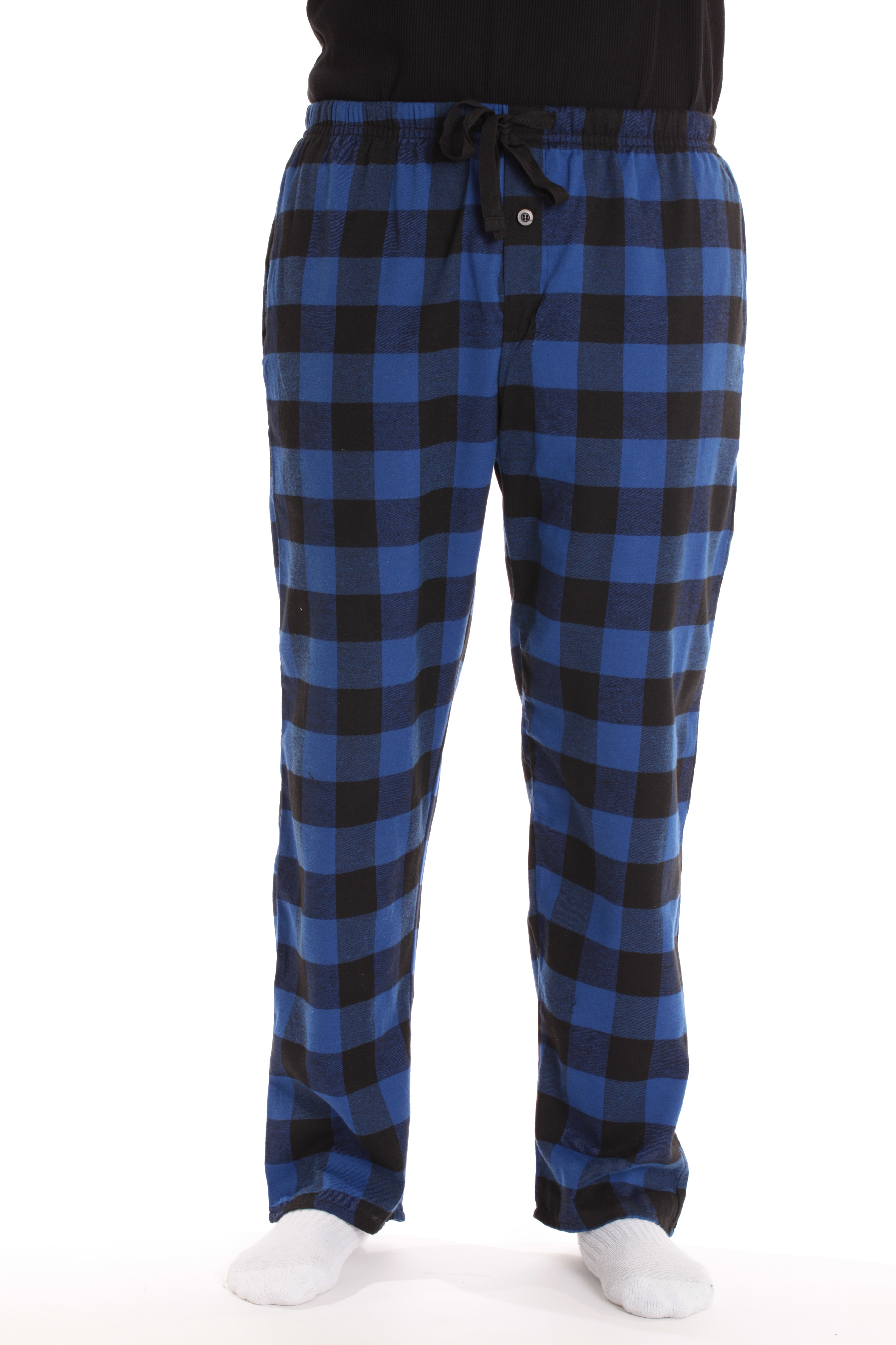 followme Men's Flannel Pajamas Plaid Pajama Pants for Men Lounge