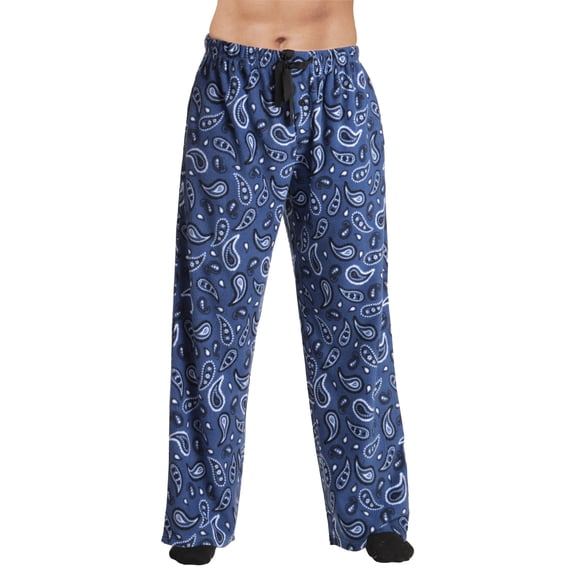 #followme Polar Fleece Pajama Pants for Men 45902-V-10780-NVY-3XL (3X-Large, Rodeo Bandana - Navy)