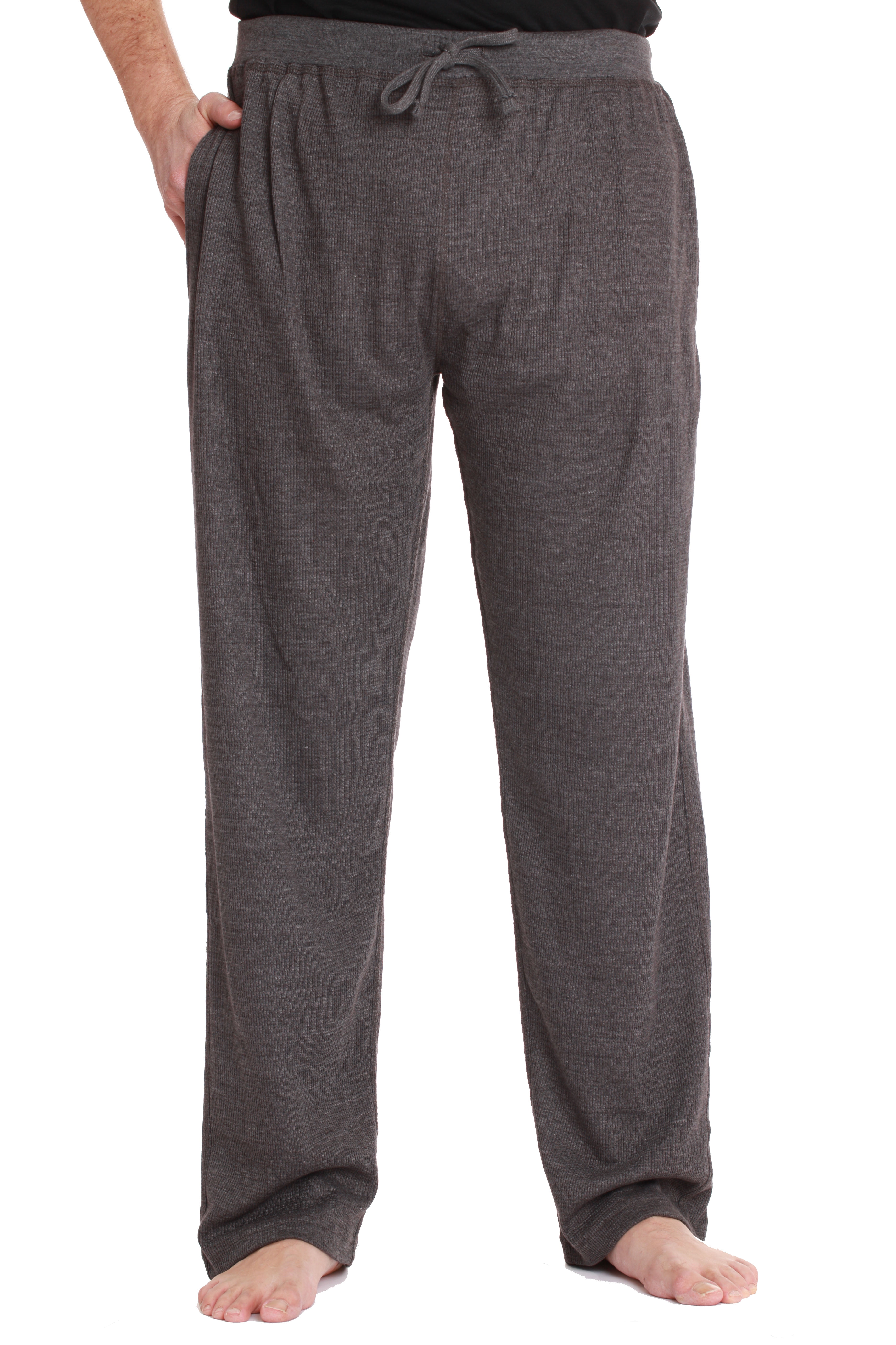 followme Mens Thermal Pajama Pants with Pockets Lounge & Sleep PJ