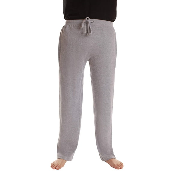 #followme Mens Thermal Pajama Pants with Pockets – Lounge & Sleep PJ Bottoms (Grey, X-Large)