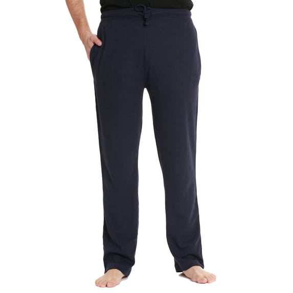 #followme Mens Thermal Pajama Pants with Pockets (Navy, XX-Large)