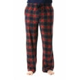 thumbnail image 1 of #followme Microfleece Mens Buffalo Plaid Pajama Pants with Pockets (Navy & Red Plaid, Large), 1 of 3