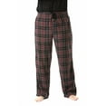 thumbnail image 1 of #followme Microfleece Mens Buffalo Plaid Pajama Pants with Pockets (Red, Grey & Black Plaid, 3X-Large), 1 of 3
