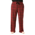 thumbnail image 1 of #followme Microfleece Mens Buffalo Plaid Pajama Pants with Pockets (Red and Black Plaid, XX-Large), 1 of 3