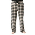 thumbnail image 1 of #followme Microfleece Mens Buffalo Plaid Pajama Pants with Pockets (Tan, Black & Red Plaid, Medium), 1 of 3