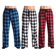 #followme Polar Fleece Pajama Pants for Men - (Pack of 3) 45960-A-S-SIOC (Small, Three Pack - Buffalo Plaid Red, Buffalo Plaid White, and Buffalo Plaid Blue)