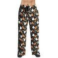thumbnail image 1 of #followme Polar Fleece Pajama Pants for Men 45902-V-10745-L (Large, Black - Happy Halloween Pumpkin), 1 of 3