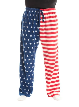 Stars Stripes Julyth Red Women's Pajama Pants Lounge Pants Soft