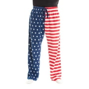 #followme Polar Fleece Pajama Pants for Men Sleepwear PJs (American Flag, Small)