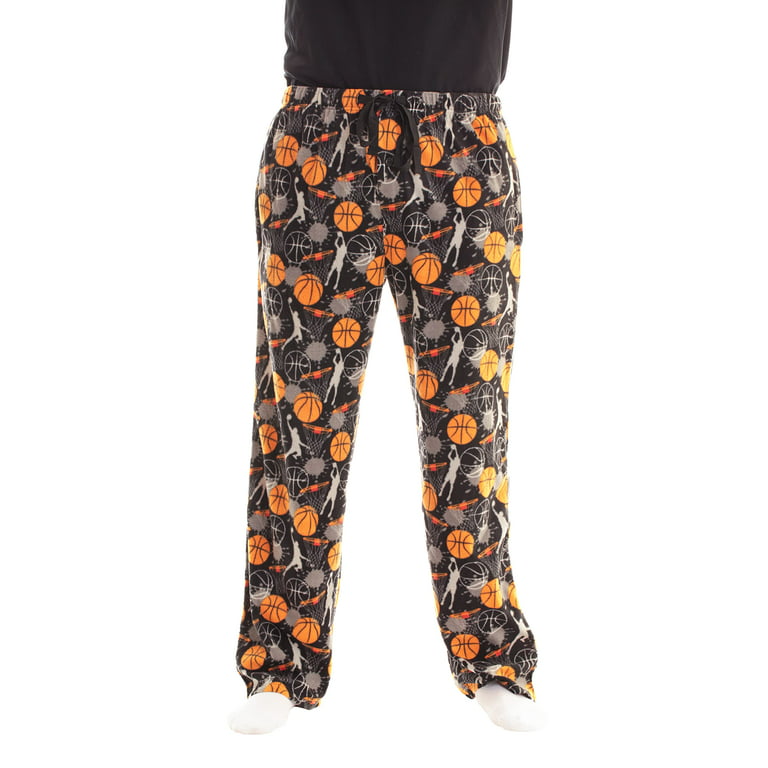 #followme Polar Fleece Pajama Pants for Men Sleepwear PJs (Basketball Dunk  It, X-Large)