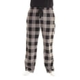 thumbnail image 1 of #followme Microfleece Mens Buffalo Plaid Pajama Pants with Pockets (Buffalo Plaid Enlarged Grey Black, XX-Large), 1 of 3