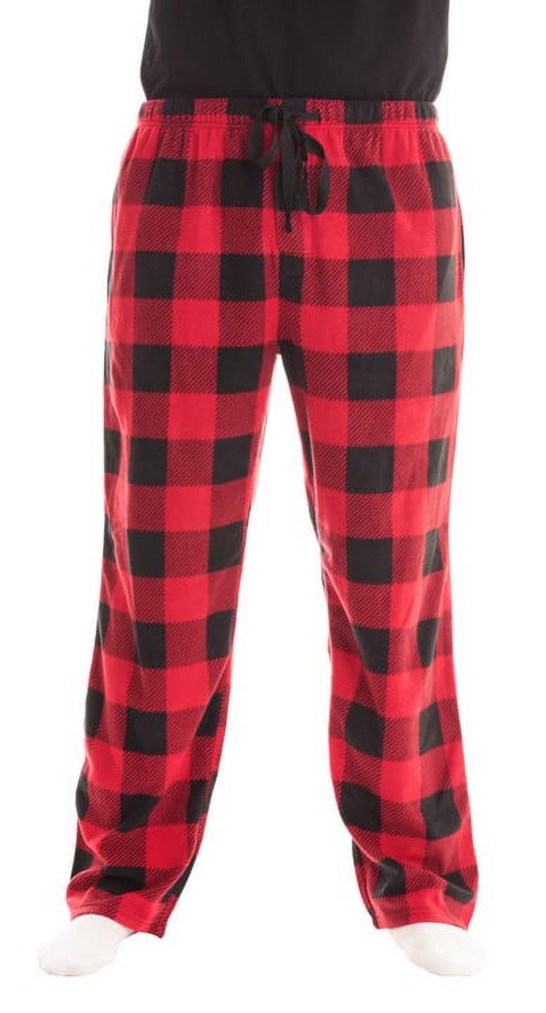 followme Polar Fleece Pajama Pants for Men Sleepwear PJs (Buffalo