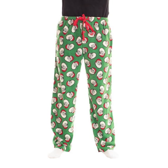 #followme Polar Fleece Pajama Pants for Men Sleepwear PJs (Santa the Man, XX-Large)
