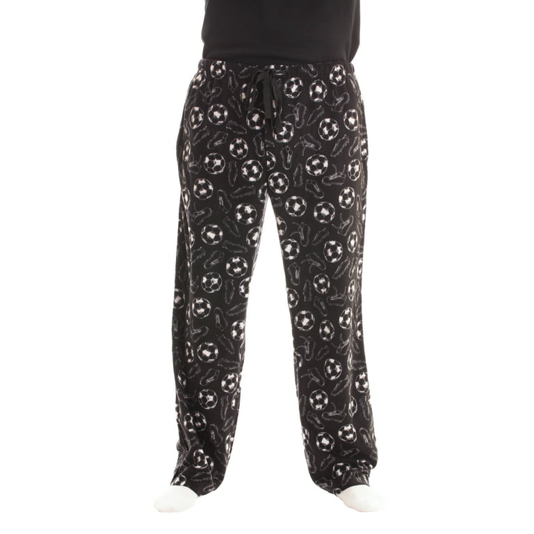 #followme Polar Fleece Pajama Pants for Men Sleepwear PJs (Soccer Ball and  Cleat, XX-Large)