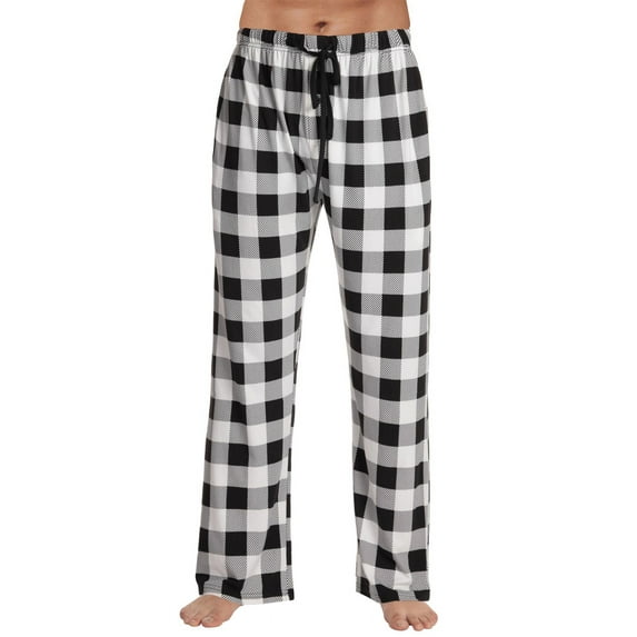 #followme Super Soft Men's Knit Pajama Pants with Pockets - Mens PJ Bottoms 45904-1B-M