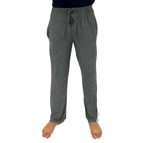 #followme Super Soft Men's Polyspandex Pajama Pants with Pockets 45901-15-XL (Space Dye - Charcoal Polyspandex, Medium)